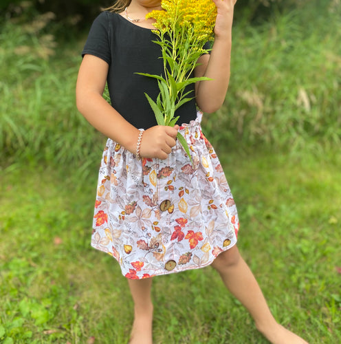 Little Girl Leaf Skirt