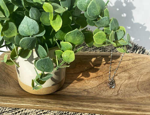 Rose/Multi-Colored Charm Necklace
