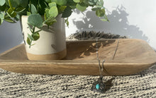 Load image into Gallery viewer, Turquoise Cow Tag Necklace