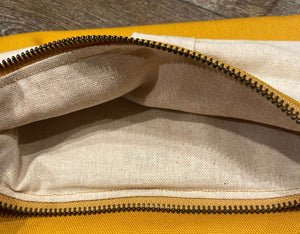 Yellow Bow Clutch Purse