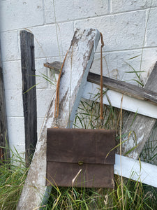 Brown Leather Crossbody Purse