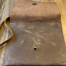 Load image into Gallery viewer, Dark Brown Leather Crossbody Purse