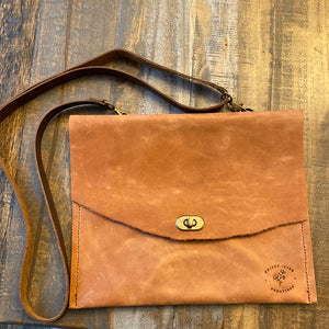 Brown Leather Crossbody Purse