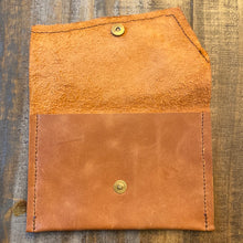 Load image into Gallery viewer, Brown Leather Clutch Purse