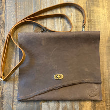 Load image into Gallery viewer, Dark Brown Leather Crossbody Purse