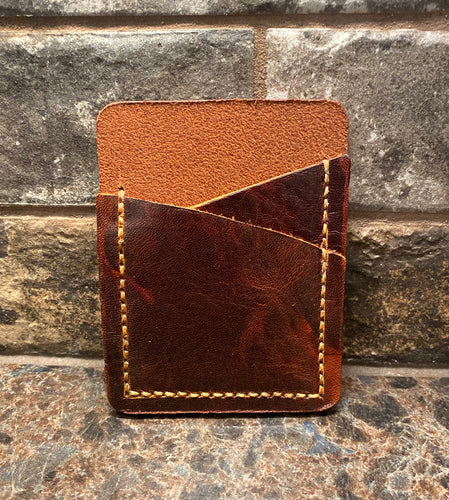 Brown Double Slot Money/Card Holder