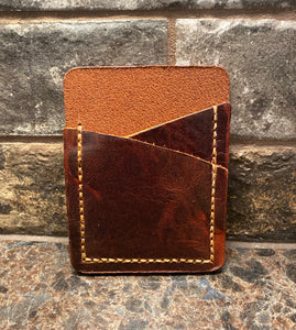 Brown Double Slot Money/Card Holder