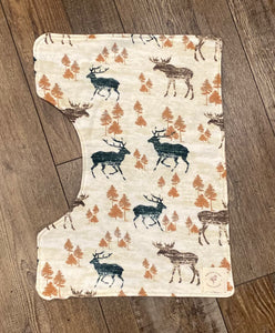 Elk and Moose Burp Cloth