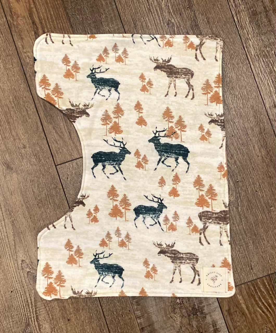 Elk and Moose Burp Cloth