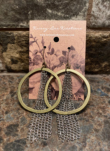 Hoop and Chain Earrings