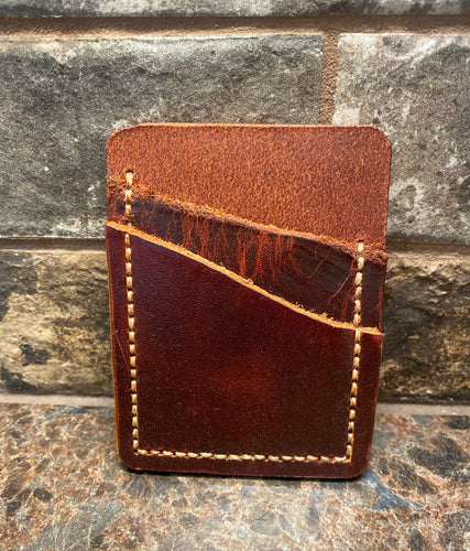 Brown Double Slot Money/Card Holder