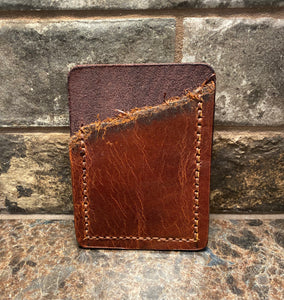 Brown Distressed Card/Money Holder