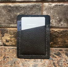 Load image into Gallery viewer, Black &amp; Blue Double Slot Money/Card Holder