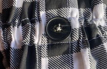 Load image into Gallery viewer, Black &amp; White Plaid Little Girl Skirt