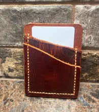 Load image into Gallery viewer, Brown Double Slot Money/Card Holder