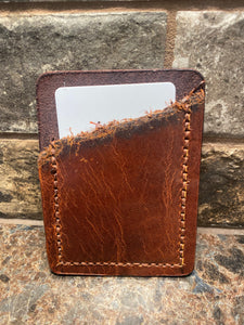 Brown Distressed Card/Money Holder