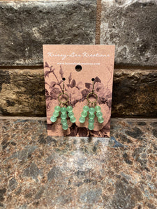Green Bead Earrings