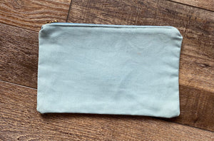 Light Blue Zipper Bag