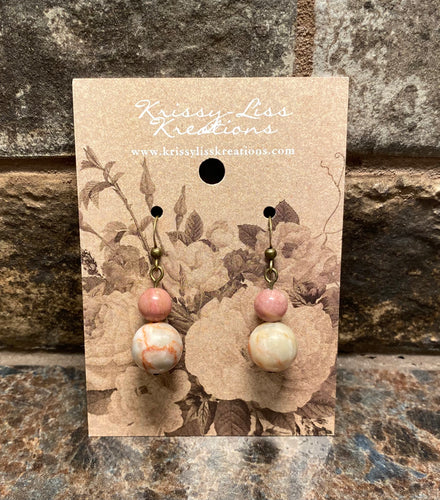 Multi Colored Bead Earrings