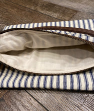 Load image into Gallery viewer, Blue Stripe Clutch Purse