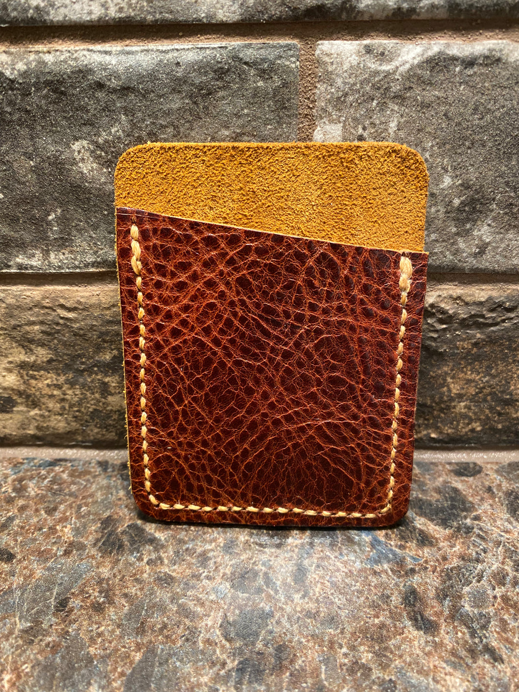 Brown Leather Card/Money Holder