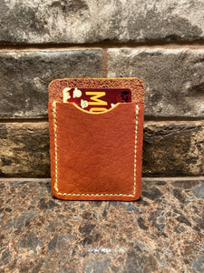Light Brown Leather Card/Money Holder