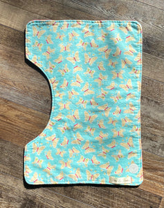 Yellow Butterfly Burp Cloth