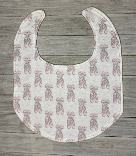 Ballerina Shoes Baby Bib