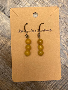 Yellow Bead Earrings