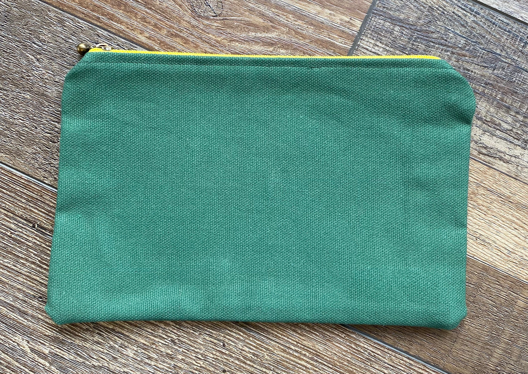 Green Zipper Bag