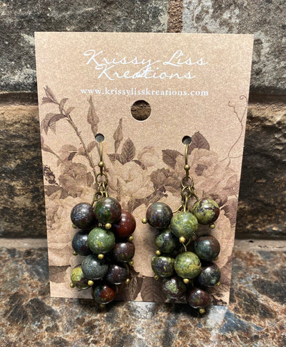 Multi Colored Bead Earrings