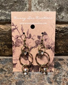 Bronze Circle Earrings