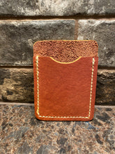Load image into Gallery viewer, Light Brown Leather Card/Money Holder