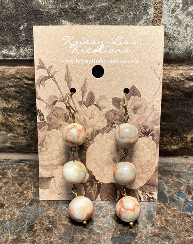 Multi Colored Bead Earrings